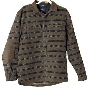 Roark Wollmischung Hemd Pullover Button Down Braun Kaffee Herren Größe M - Bild 1 von 5