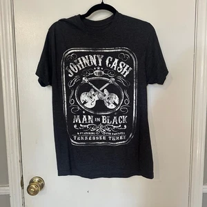 Johnny Cash Man in Schwarz T-Shirt Herren Musik Legende Country Rock Grafik Tee - Bild 1 von 4