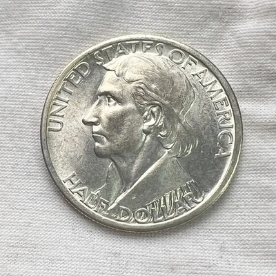 1937-S Daniel Boone Bicentennial 90% Silver Commemorative 50C Half Dollar Coin - Image 1 of 3