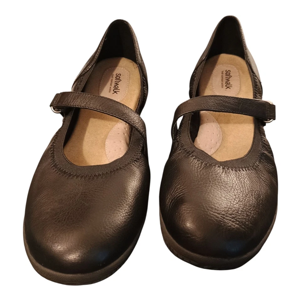 Мягкая прогулка женщин мягкий балет плоский круглый закрытый носок Мэри Джейн туфли размер 8 М  - Изображение 1 из 4