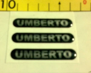 Logo Fregio con Nome in Resina 3 pezzi Umberto - Picture 1 of 1