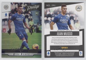 2019-20 Panini Chronicles Prestige Serie A Xtra Points Blue Juan Musso Rookie RC
