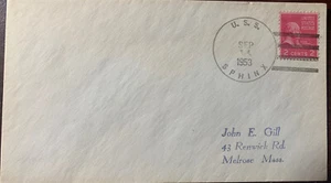 USS Sphinx Postal Cover Landing Craft Repair Ship Tsrget At Bikini Atoll - Picture 1 of 2