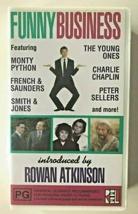 FUNNY BUSINESS introduced by ROWAN ATKINSON ~ BRAND NEW & SEALED RARE VHS VIDEO - Foto 1 di 4