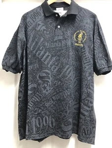 Vintage Atlanta Olympics 1996 Polo Shirt Sz XL All Over Print New Old Stock - Picture 1 of 7