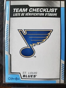 2021-22 OPC O-Pee-Chee Blue Border Team Checklists #575 St. Louis Blues MINT - Picture 1 of 2