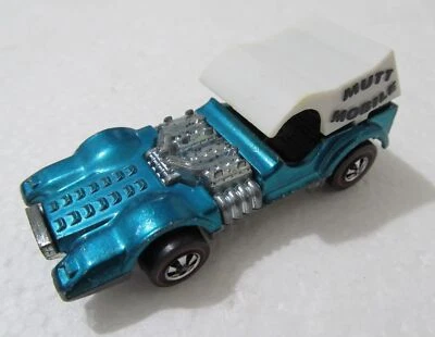 Hot Wheels Redline 1970 HK Aqua MUTT MOBILE interior negro Foto 1 de 4