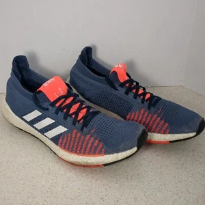 Size 14 Adidas PulseBoost HD Tech Ink Mens Running Grey Collegiate Navy FU7337 - Picture 1 of 8