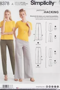 Pantaloni pantaloni aderenti estivi chic taglia 6-24 modello semplicità 8378 fuori produzione non tagliati - Foto 1 di 2