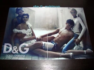 D&G 2-Page PRINT AD Spring 2006 VLADA ROSLYAKOVA women's legs ankles feet - Picture 1 of 1