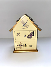 Dragonfly Decorative Two-Drawer Trinket Holder Gold & Yellow Butterfly, Honeybee
