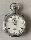 Vintage 1960 Smiths 1/5th Sec Stopwatch. Working. Stainless Steel Manual Winding