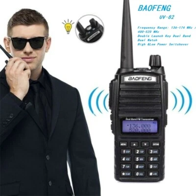 Baofeng UV-82 Real 8W Walkie Talkie VHF/UHF Dual Band FM Ham 10KM Two-way Radios - Image 1 of 4