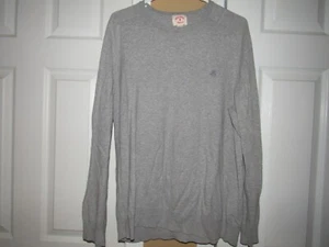 Red Fleece BROOKS BROTHERS Men's XL Gray Cashmere Blend Crewneck Sweater W/ Logo - Picture 1 of 4