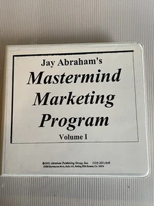 Jay Abraham's Mastermind Marketing Program Seminario 12 Audiocassette Vol. 1 - Foto 1 di 4
