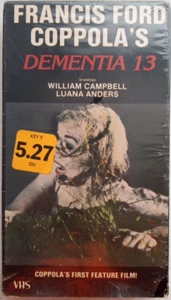Dementia 13, VHS, 1963 Black & White Movie, Patrick Magee, and William Campbell - Picture 1 of 10