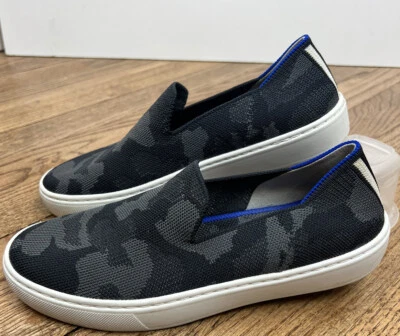 Zapatillas sin cordones Rothy's The Original zapatos gris camuflaje gris tejido para mujer talla 6 Foto 1 de 4