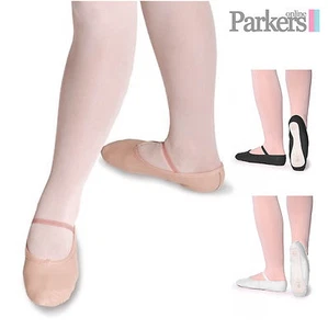 ROCH VALLEY NUEVOS NIÑAS SEÑORA NIÑOS CUERO ZAPATOS BALLET BAILE ZAPATOS DE SALÓN 6C - 11A - Imagen 1 de 4