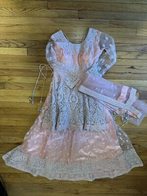 Traditional Indian Bollywood Designer Lehenga Wedding Bridal Dress Lengha $1,000 - Image 1 of 4