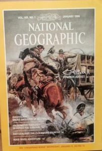 National Geographic Magazine Jan 1985 C M Russell Artist Switzerland Clockwork - Bild 1 von 11