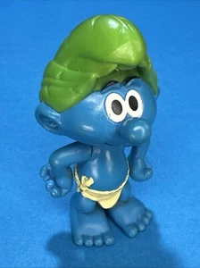 PUFFO SELVAGGIO 5 CM PUFFI SMURFS VINTAGE PUFFO - Picture 1 of 3