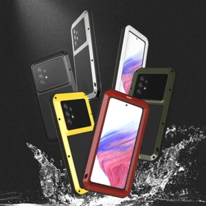 LOVE MEI Metal Gorilla Glass Waterproof Case Cover f Samsung A53 A72 A52 A42 A32 - Picture 1 of 18