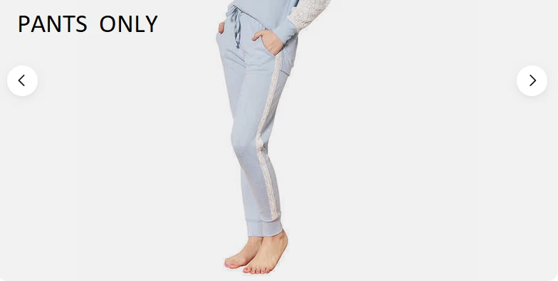 PANTALONES DE PIJAMA Flora Nikrooz para mujer con encaje (AZUL, grandes) nuevos sin etiquetas Foto 1 de 1