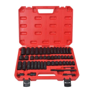 3/8" Drive Impact Socket Set, 49 Piece 6-Point Standard SAE & Metric Sockets US - Picture 1 of 16