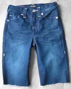 NWT! TRUE RELIGION MID RISE BERMUDA SHORTS RAW HEM SIZE 24 $159.00 FREE SHIP! - Picture 1 of 4