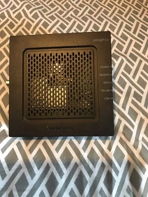 Motorola SB6120 DOCSIS 3.0 Cable Modem with Ethernet Cable & 12V Power Supply - Image 1 of 4