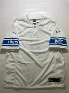 Detroit Lions Mens White American Football Jersey Nike NFL - Picture 1 of 3