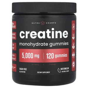 Creatine Monohydrate Gummies, Watermelon, 120 Gummies (1,250 mg per Gummy) - Picture 1 of 2