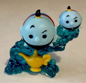 Disney Aladdin Tsum Tsum GENIE Medium & Small Vinyl Figures W/Stand - Picture 1 of 6