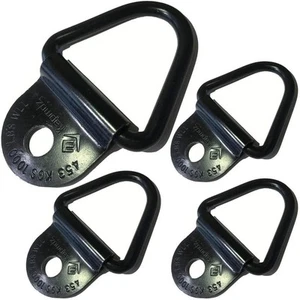 Heavy Duty Truck Bed Tie Down Anchors Rings Trailers Hook Cargo Bolt 4 Pack - Picture 1 of 9