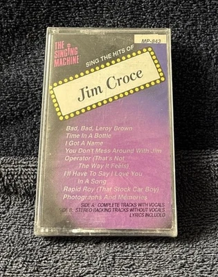 Jim Croce Sing The Hits Of Cassette Tape Singing Machine Lyric New Sealed MP-843 - Image 1 of 4