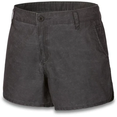 Shorts de viagem feminino Dakine Kira sarja cintura 28 preto novo - Imagem 1 de 2