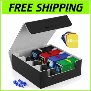 Stylish 4 Row Card Deck Organizer with 10 Dividers - Ultimate Storage Solution - Picture 1 of 9