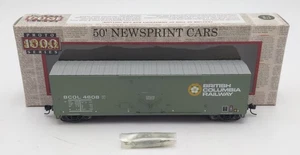 Proto 1000 20800 Scala HO British Columbia Railway 50' Boxcar #4608 LN/Box - Foto 1 di 4
