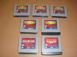¡Lote de juegos Virtual Boy! X3 Mario Tennis X2 Teleroboxer Pinball Galáctico Rojo - Imagen 1 de 2