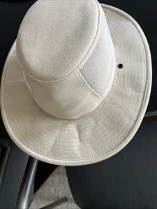 Cappello DPC Dorfman Pacific tela marrone galleggiante pesca sole secchiello safari piccolo/med - Foto 1 di 13