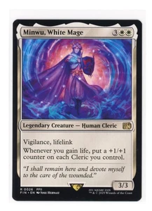 Tarjeta Minwu, White Mage R 0026 regular Final Fantasy Magic The Gathering casi nueva - Imagen 1 de 2