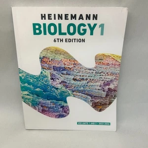 Heinemann Biology 1 Student Book 6th edition VCE Units 1 & 2 2022 - 2026 - Picture 1 of 13