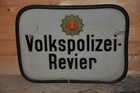 Altes Schild DDR,Volkspolizeirevier,Glasschild,Original,,Historisch,Rarität!!!!