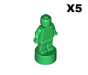 Lego ® Lot 5 Accessoires Minifig Micro Statuette Trophée Vert Green Trophy 90398 - Picture 1 of 1