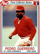 1990 Post Baseball Card #22 Pedro Guerrero St. Louis Cardinals