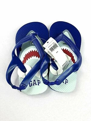 Sandalias chanclas Baby Gap Shark azules niños talla 9-10 NUEVAS Foto 1 de 3