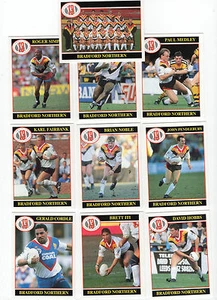 Merlin Rugby League Collection 1991 Team Set of Bradford Northern Cards freepost - Picture 1 of 1
