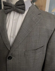 Silk & virgin wool Strellson suit jacket blazer coat Chest 44 Grey - Picture 1 of 6