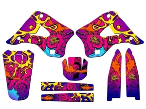 1996-1998 KX 250 ZANY Pink Senge Graphics Kit Compatible with Kawasaki - Picture 1 of 10