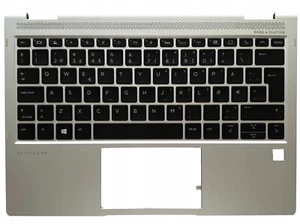 PALMREST + KEYBOARD HP EliteBook X360 1020 G2 BACKLIT ORIGINAL NORDIC NO - Picture 1 of 2
